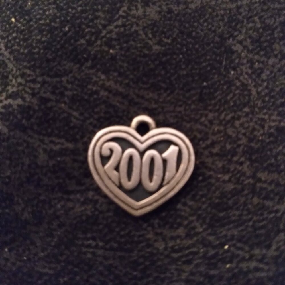 Vintage Silver Heart"2001" Rare Year by James Avery